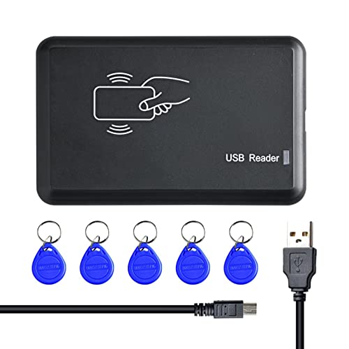 Xtvtx Lettore Di Schede Rfid, Lettore Di Rfid Usb 125Khz Reader Sensore Di Prossimità Senza Contatto Lettore Di Smart Card Id Per Windows 2000, 2003,
