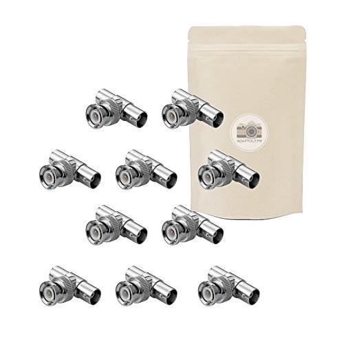 10X Adattatore Sdoppiatore Splitter Bnc (T O Y) Con Una Spina Maschio E Due Femmine Coassiali - Connettore Video Composito E Hd Sdi - Adaptout Marca F