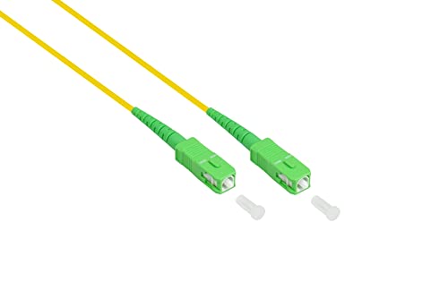 Good Connections Os2 Cavo In Fibra Ottica – Simplex – Spina Sc (Apc) A Sc (Apc) – Singlemode 9/125 – Conduttore Di Onde Luminose, Cavo Patch Per Ftth/