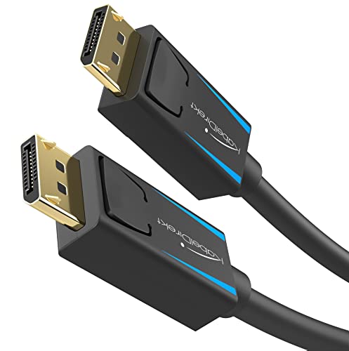 Kabeldirekt - Cavo Displayport E Dp 8K, Speciale Schermatura A.I.S. End-To-End – 5 M (Per Pc Gaming Dp 1.4/Laptop/Schede Grafiche/Monitor 8K@60 Hz, 4K