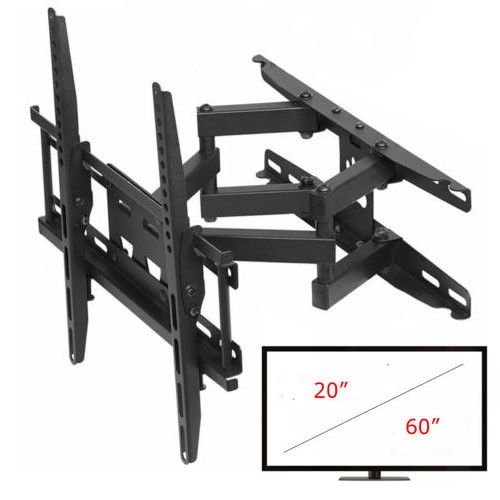 Staffa Braccio Porta Tv Full Motion 20" 30" 32" 40" 42" 44" 46" 48" 50" 52" 55" 60" Pollici