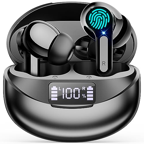 Cuffie Bluetooth, Auricolari Bluetooth 5.3 Wireless,5-7 H Per Tre Volte,Cuffiette Hi-Fi Senza Fili,Auricolare Insonorizzate Cvc Cancellazione Rumore S