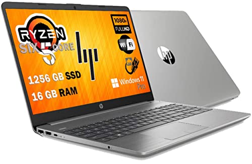 Hp G8 Notebook, Ryzen 5 5500U 6 Core, Sshd Da 1256 Gb Display Ips Full Hd 15.6", Ddr4 16 Gb, Wi-Fi, 3 Usb, Webcam Hd, Windows 11 Pro 64 Bit, Libre Off