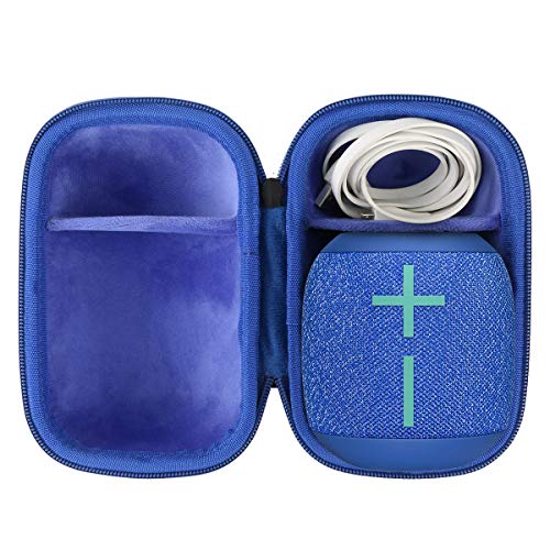 Co2Crea Duro Viaggio Caso Custodia Copertina Per Ultimate Ears Wonderboom 1/2 Altoparlante Portatile Bluetooth E Wireless (Nero/Blu)(Solo Scatola,Case