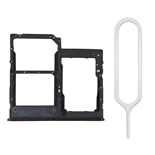 Mmobiel Doppio Vassoio Carta Sim Compatibile Con Samsung Galaxy A41 2020 - Porta Scheda Sim Incl Il Pin Della Sim - Nero