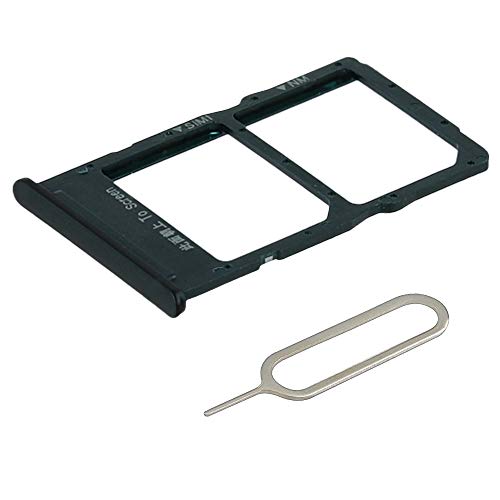 Mmobiel Doppio Vassoio Carta Sim Compatibile Con Huawei P40 Lite 2020 - Porta Scheda Sim Incl Il Pin Della Sim - Nero
