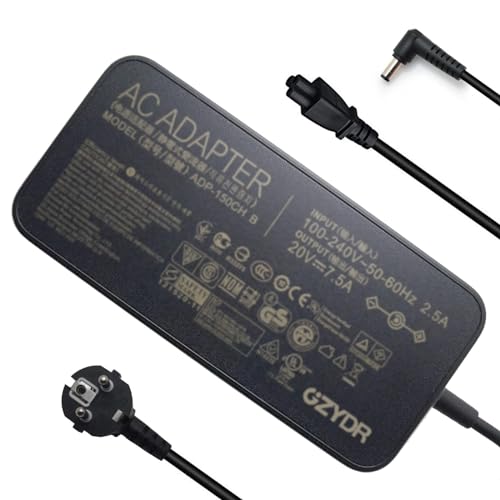 20V 7.5A 150W Adattatore Ca Caricatore Adp-150Ch B A18-150P1A Compatibile Per Asus Rog G531Gt G731Gt Fx505Gt Fx705Gt Fx505Dd Fx505Dt Fx505Du Fx705Dd F