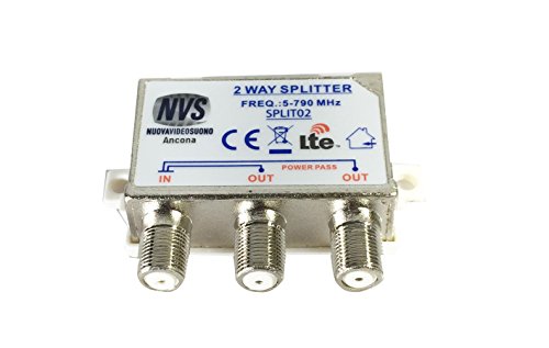 Nvs Splitter Partitore Separatore Di Segnale Tv Dvb 2 Uscite