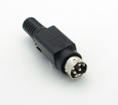 Technomedia Connettore Spina Volante Mini Din 4 Pin Power Plug Da Saldare Mini Din Connector Alimentazione Box Monitor Tv