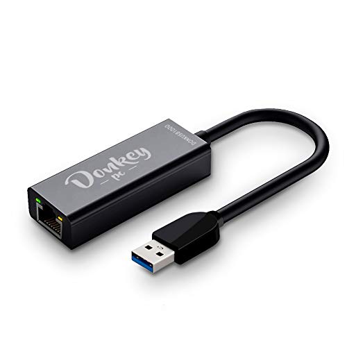 Donkey Pc Adattatore Di Rete Da Usb 3.0 A Gigabit Ethernet, Adattatore Usb Ethernet 10/100/1000 Per Pc, Sistemi Windows E Mac, Linux E Android