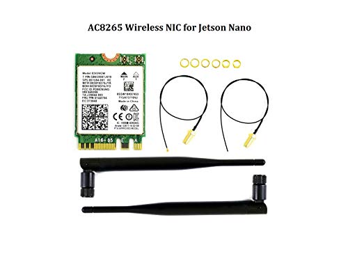 Ac8265 Wireless Nic Dual Mode Wireless Card For Jetson Nano, Supports 2.4Ghz / 5Ghz Dual Band Wifi And Bluetooth 4.2, 300Mbps / 867Mbps, Support Linux