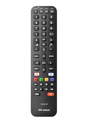 Telecomando Universale Meliconi Fully 8+ 8In1 Nero - 808014