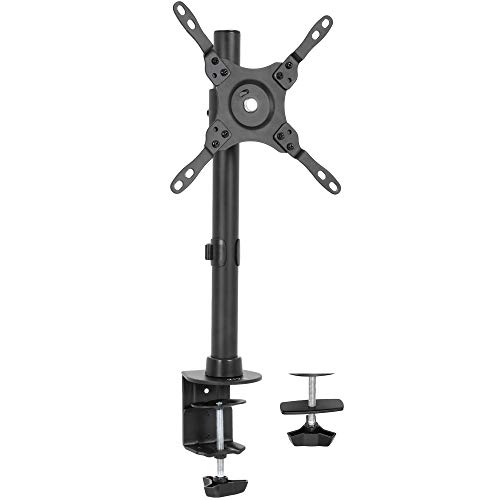 Vivo Stand-V101C - Supporto Da Scrivania Per Tv E Monitor, Altezza Regolabile E Inclinabile, Per Schermi Fino A 42", Colore: Nero