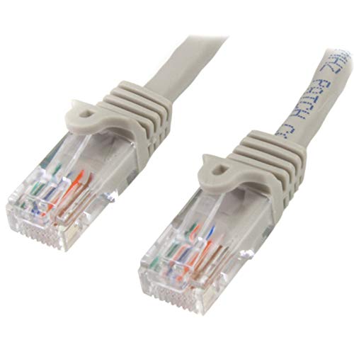 Startech.Com Cavo Di Rete Cat 5E, Cavo Patch Ethernet Rj45 Utp Grigio Da 1M Antigroviglio, Cavo Rj45 M/M Cat 5E