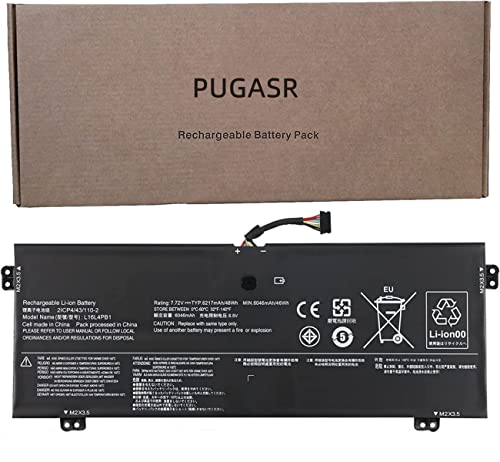 Pugasr L16C4Pb1 L16L4Pb1 L16M4Pb1 Laptop Battery Compatible With Lenovo Yoga 720-13Ikb 730-13Ikb 730-13Iwl Series 5B10M52738 5B10M52739 5B10Q38237 2Ic