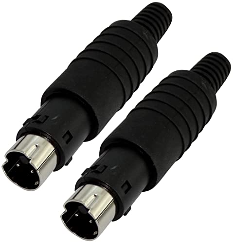 Aerzetix - C19581-2X Connettore Spina Din Mini 3 Pin Maschio