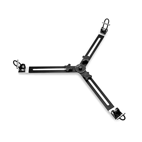 Proaim Alluminio Telescopico Spargitore Per Tutti Treppiedi Con Doppia Spiked Feet| Treppiedi Compatibile Fino A 400Kg/880Lb | Design Pieghevole (P-Al