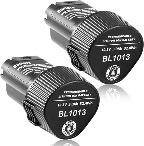 Topbatt 2Pezzi Bl1013 10.8V 3.0Ah Batteria Di Ricambio Per Makita Batteria 10.8V Bl1014 194550-6 194551-4 Lct203W Cl100Dw Df330D Ml100W Td090D