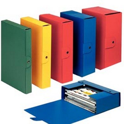 Esselte C26 Eurobox Cartella Per Progetti, 25 X 35 Cm, Dorso 6 Cm, Rosso, Confezione Da 1, 390326160
