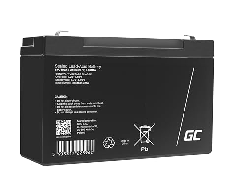 Greencell Batteria Agm 6V 10Ah