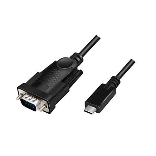 Logilink Au0051A - Cavo Adattatore Usb 2.0 (Tipo C) A Seriale (Rs232) Per Windows (Fino A Win11), Lunghezza 1,2 M