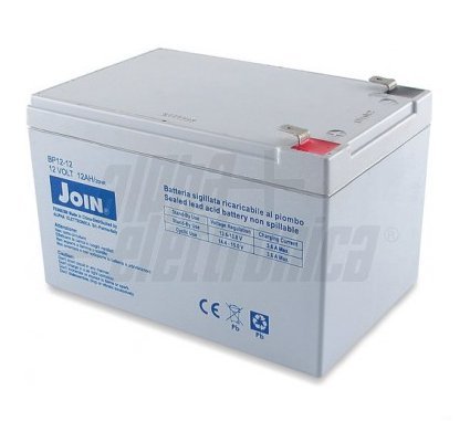 Batteria Al Piombo 12V 12Ah - Agm Alpha Elettronica Bp12-12
