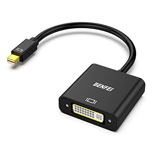 Benfei Adattatore Mini Displayport A Dvi, Mini Dp Placcato Oro (Compatibile Con Thunderbolt 2) A Dvi Compatibile Con Macbook Air/Pro, Microsoft Surfac