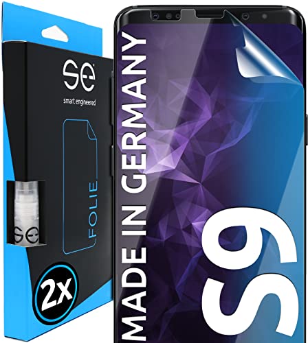 Smart Engineered 3D Pellicola Protettiva Per Schermo Per Samsung Galaxy S9 [2 Pezzi Transparente, Case-Friendly, Qualità Dell'Immagine Full Hd,Pellico