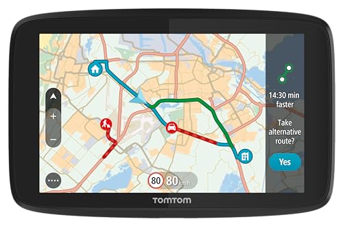 Tomtom Navigatore Satellitare Per Auto Go Essential, 5 Pollici, Traffico In Tempo Reale, Mappe Europa, Aggiornamenti Tramite Wifi, Supporto Reversibil