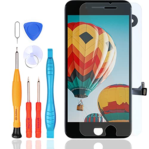 Ll Trader Schermo Lcd Per Iphone 8 Plus Display Screen Digitizer Con Kit Di Sostituzione Per Riparazione Lenti In Vetro + Fotocamera Frontale + Altopa