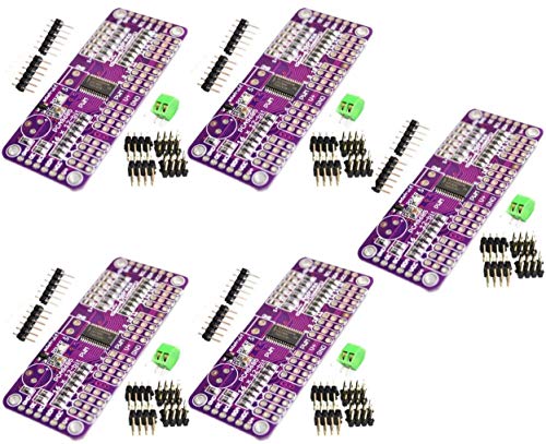 Tecnoiot 5Pcs Pca9685 16 Channel 12 Bit Pwm Servo Driver I2C Interface