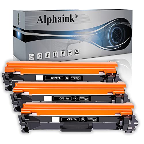 Alphaink 3 Toner Compatibili Con Hp Cf217A 17A Per Stampanti Hplaserjet Pro M100 M102 M102A M102W M132 M132A M132Fn M132Fp M132Fw M132Nw M132Snw M132S