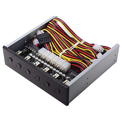 6 Hard Disk Control System Intelligent Control Management System Hdd Ssd Switch Di Alimentazione Con 5.25 Cd-Rom