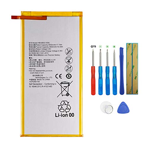 Batteria Swark Hb3080G1Ebc Compatibile Con Huawei Mediapad M3 Lite 8.0 Cpn-L09 Con Strumenti