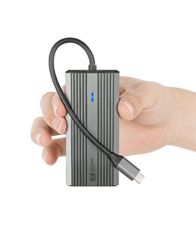 Hub Usb C 5 In 1 Adattatore Dongle In Alluminio Uscita Hdmi 4K, Porta Usb 3.0, Caricatore Pd Da 60 W, Compatibile Con Macbook, Steam Deck E La Maggior