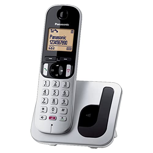 Panasonic Kx-Tgc250Jts Telefono Cordless Digitale, Unità Base E Ricevitore Singolo, Id Chiamante, Blocco Chiamate Indesiderate, Vivavoce, Modalità Eco