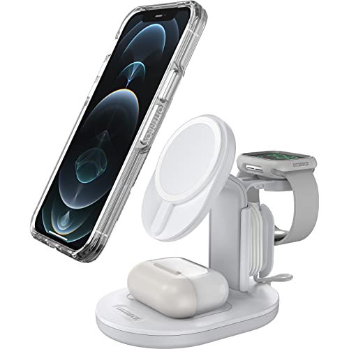 Otterbox Supporto Di Ricarica 3 In 1 Per Magsafe, Stazione Di Ricarica Per Iphone, Airpods E Apple Watch Design Elegante E Leggero, Allineamento E Fis
