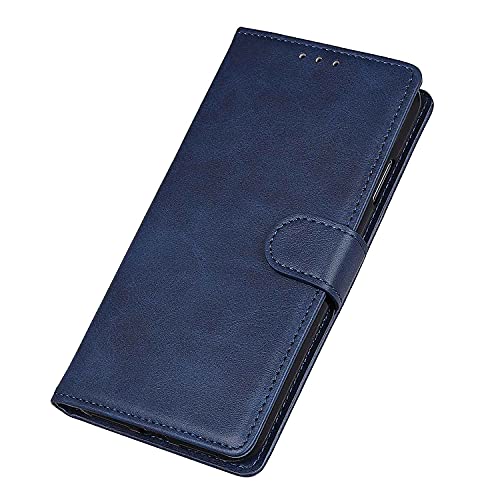 Woburn Leather Folio Cover Per Oppo Reno8 T (Reno 8T), Custodia In Pelle Pu Magnetica Libro Flip Portafoglio Con [Funzione Stand]. Blu