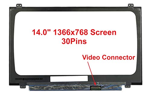 Innolux N140Bga-Ea4 Rev.C1 Per Pc Portatili Ibm Lenovo Ideapad 320S-14Ikb, Schermo Hd 30 Pin Edp 1366X768 Opaco Per B140Xtn07.1