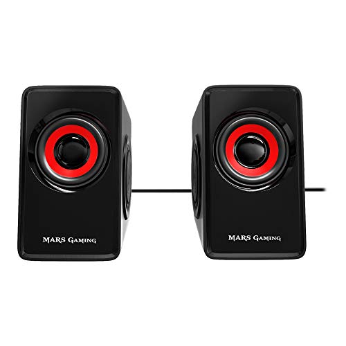 Mars Gaming Ms1, Altoparlanti Da Gioco 10W, Ssubwoofer, 3.5Mm Jack E Usb, 6 Driver Audio