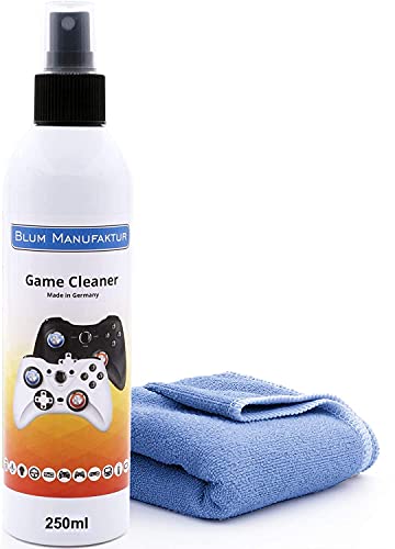 Blum - Game Cleaner 250Ml + Panno In Microfibra 30X30 Cm - Pulizia Perfetta Per Console Di Gioco, Computer E Accessori.