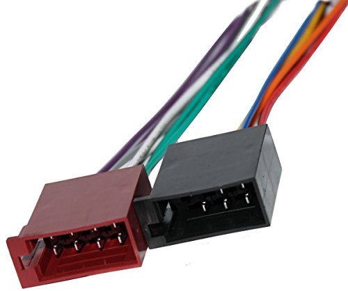 Aerzetix - Connettore Per Autoradio Iso 8+5 Pin Precablati Fascio Universale Alimentazione E Suono Per Casse Altoparlanti .