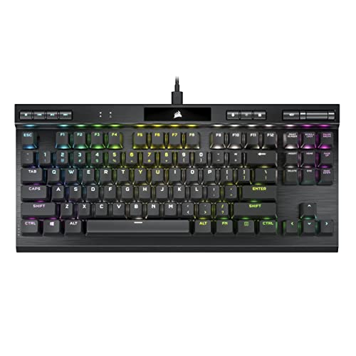 Corsair K70 Rgb Tkl Champion Series Tastiera Da Gioco Cablata Ottico-Meccanica Senza Chiavi - Interruttori Opx - Keycaps A Doppio Scatto Pbt - Compati