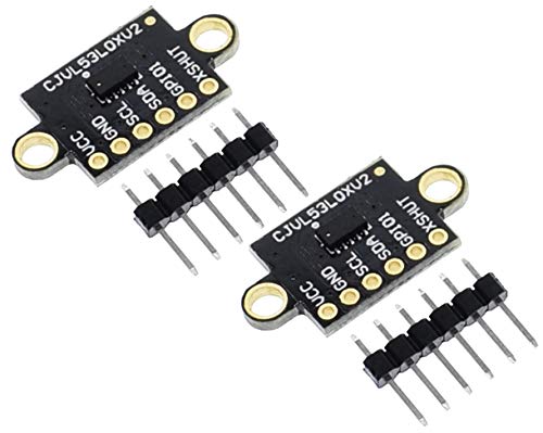 Tecnoiot 2Pcs Vl53L0X Time-Of-Flight Tof Laser Ranging Distance Sensor 940Nm Gy-Vl53L0Xv2