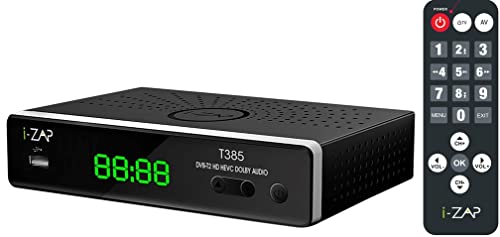 I-Zap Decoder Digitale Terrestre T385 Hd Hevc Usb Dvb-T/T2