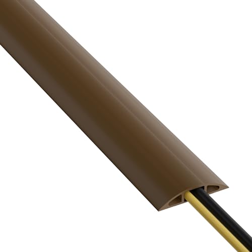 D-Line Cc-3/9M Canalina Pavimento, Canalina Cavi, Canalina Passacavi Calpestabile, Passacavo A Pavimento - Cavità Per Cavi = 17Mm (Larghezza) X 9Mm (A