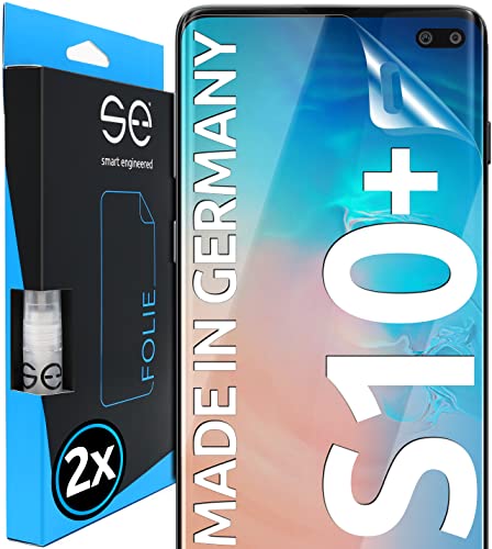 Smart Engineered 3D Pellicola Protettiva Per Schermo Per Samsung Galaxy S10 Plus [2 Pezzi Transparente, Case-Friendly, Qualità Dell'Immagine Full Hd,P