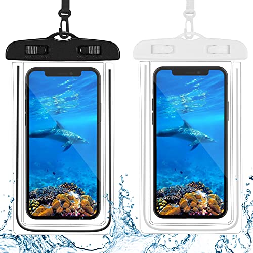 2 Pezzi Custodia Impermeabile Smartphone, Custodia Subacquea Smartphone Ipx8 Universale Mare Accessori Spiaggia Per Iphone 13/12/11 Mini Pro Max Xr, H
