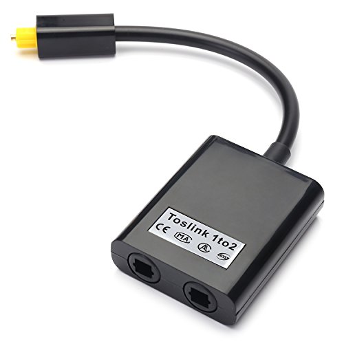Tisino Splitter Per Cavo Ottico 1 In 2 Out Toslink Digital Optical Audio Splitter Fibra Ottica Splitter