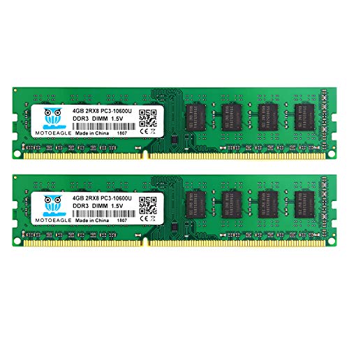 Ddr3 1333Mhz Pc3-10600 8Gb Kit (2X4Gb) 1.5V Cl9 2Rx8 240-Pin Udimm Memoria Desktop